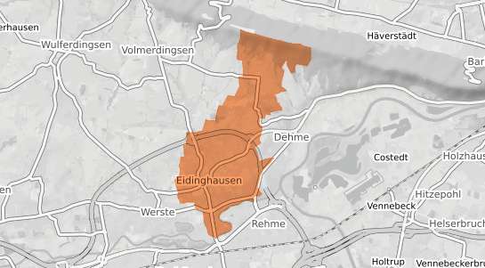 Mietspiegelkarte Bad Oeynhausen Eidinghausen